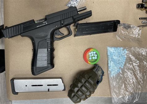Police discover weapons, drugs after disarming man of modified BB gun